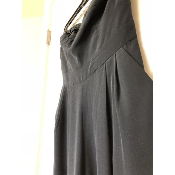 Saks Fifth Avenue Womens Parameters Silk Jumpsuit Black Size 0 - Picture 3 of 9